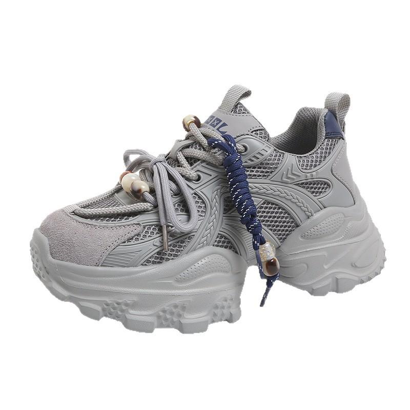 Leather version~ Dad shoes women's 2025 autumn new popular heightening sports shoes casual shoes women's shoes versatile shoes