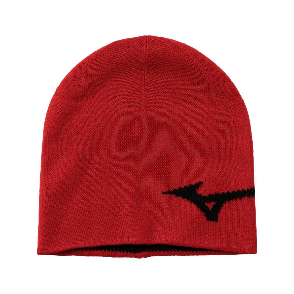 Mizuno Breath Thermo Training Wear Knit Cold for Kids Chinese Red Cap, Protection, Moisture-Wicking, Heat-Retaining, (Head Circumference 51-56cm),