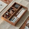 HeMu Solid Wood Entrance Desk Miscellaneous Coffee Table Office Key Storage Box Jewelry Cosmetics Stationery Sorting Box Tray