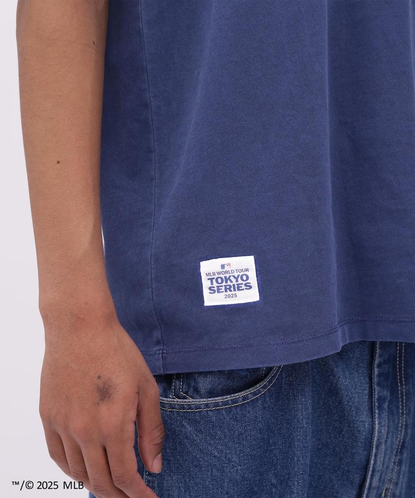 Avirex MLB Tokyo Series Cubs T-Shirt, Men's, Short Sleeve, Size XL (120), Navy, 783-5134059