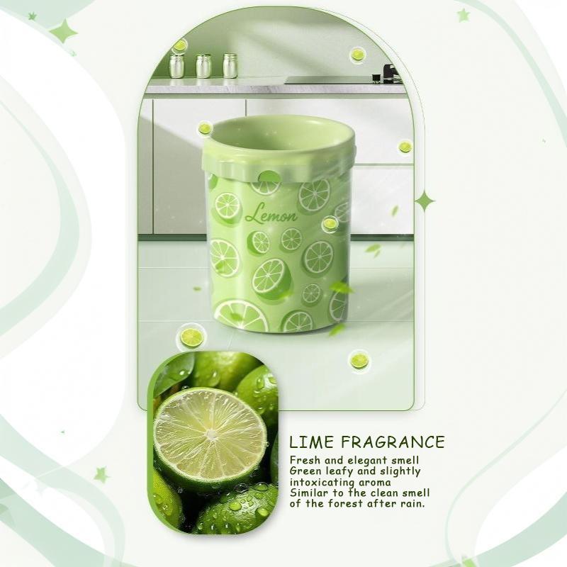 Durable Drawstring Trash Bags 50/100 Pack Lime Green Printed Tear-Free Garbage Sacks for Home Kitchen Bathroom Cleaning