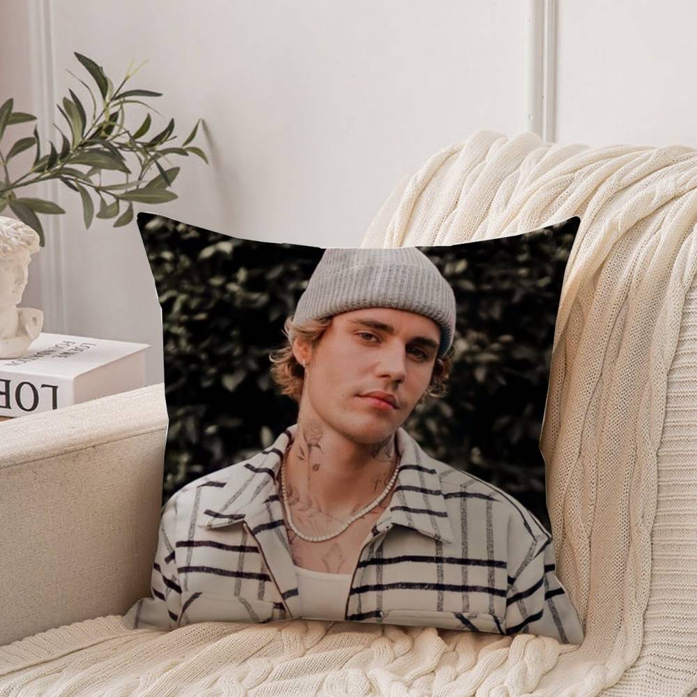 Poszewka na poduszkę T-Top Singer J-Justin B -Bieber Wystrój domu Koc na sofę łóżko samochód Dekoracja pokoju Pomysł na prezent