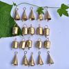 Rustic Metal Cow Bells Set – 20 Small Gold Jingle Bells for Crafts, Christmas Wreaths, Garland, Witch Bells, DIY Decor