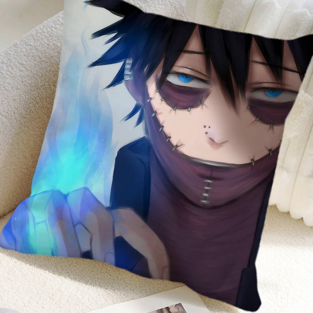 Anime My Hero Academia Dabi Pillow Case Square Pillow Bedroom Sofa Leisure Comfort Cushion Car Home Decoration