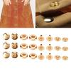 200er Set Druckknöpfe Kit 8mm Starkes Kupfer Exquisiter Glanz Weit verbreitet Leder Druckknöpfe für Kleidung Taschen Leder