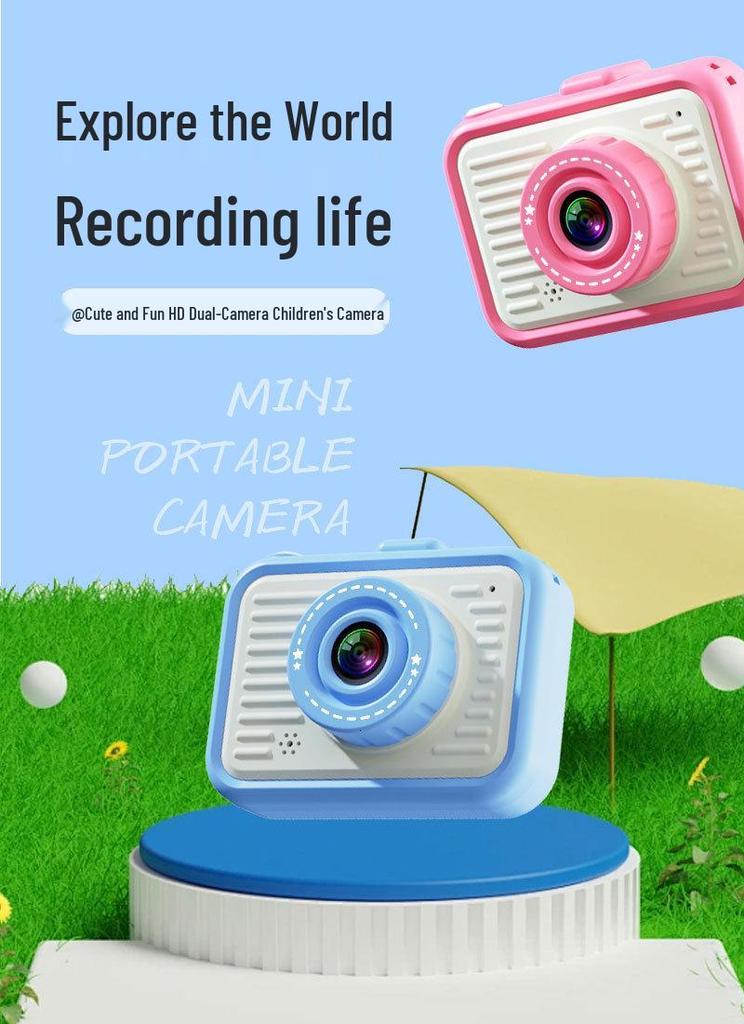 Children's HD Dual Camera - Fun & Cute Mini Digital Camera for Photos & Videos, Perfect Birthday Gift Toy