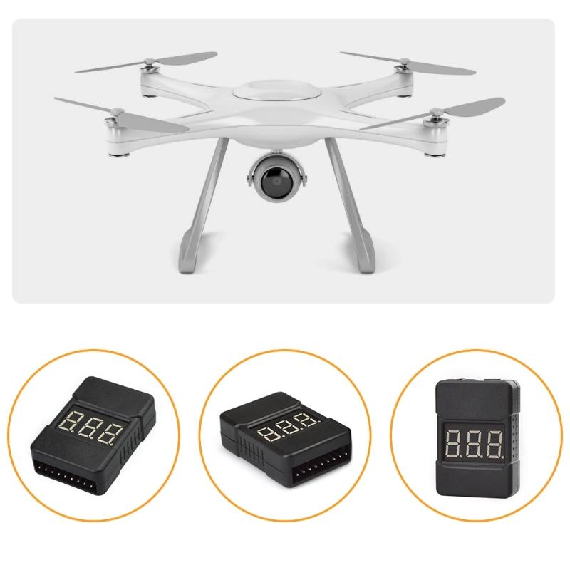 1-8S Liion/Fe Battery Voltages Tester Low Voltages Buzzers Alarm Checkers for Vehicles & Remote Controls Toys