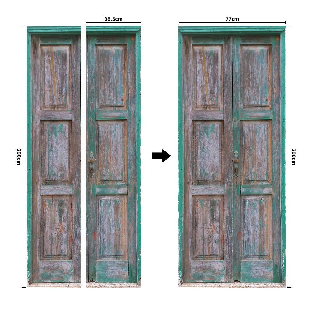 Kreativer 3D-Türsticker Zentral Klassischer Dreidimensionaler Wandsticker Direktverkauf Wasserdicht Und Feuchtigkeitsbeständig Personalisierter Türsticker