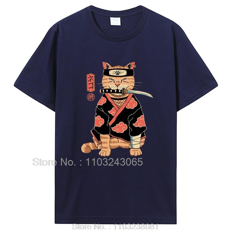 Catana In Edo Nekoffee Kawaii Harajuku Oversize T Shirt Cotton Cat Anime Tshirt Japanese Summer Short Sleeve Tshirt