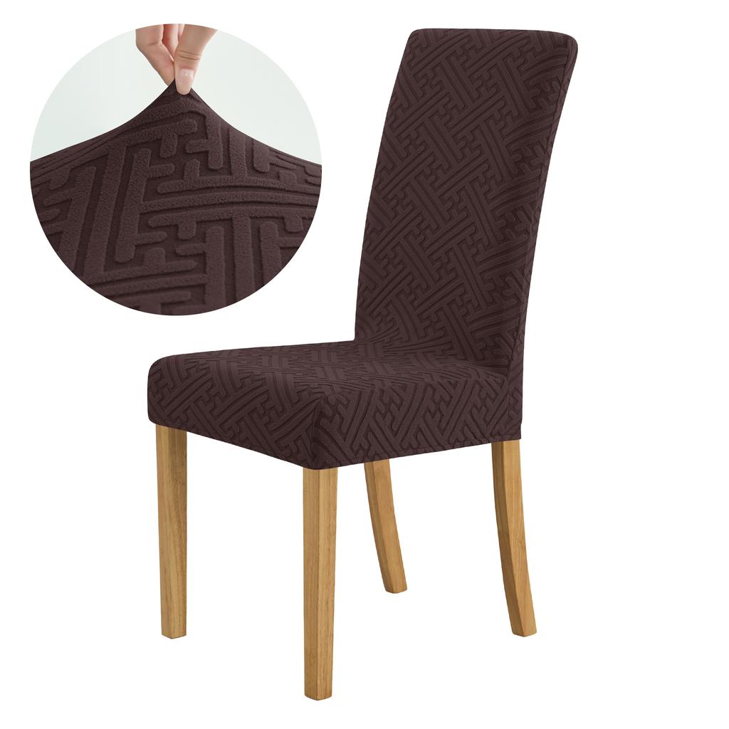 Thick Elastic Dining Chair Cover Dustproof Slipcover For Kitchen Hotel Wedding Banquet