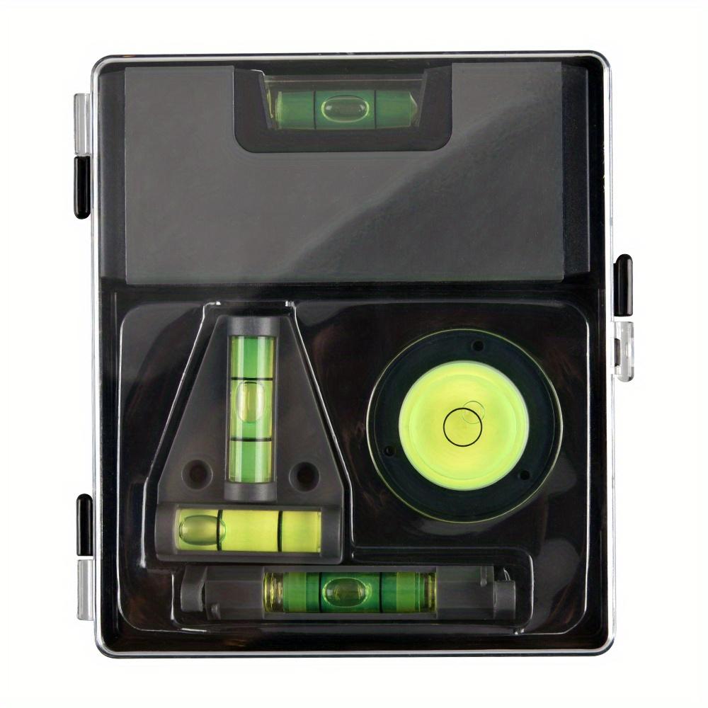 1 Set of 4-in-1 T-class Bubble Levels for Cross-checking Bubbles Two-way Multi-purpose Horizontal RVs, Campers, Furniture, Trailers, Tripods,