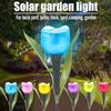 Solar LED Light Outdoor Tulip Rose Flower Lamp Landscape Garden Decor Lawn Lamp Waterproof Garden Lights Outdoor Solar Lights