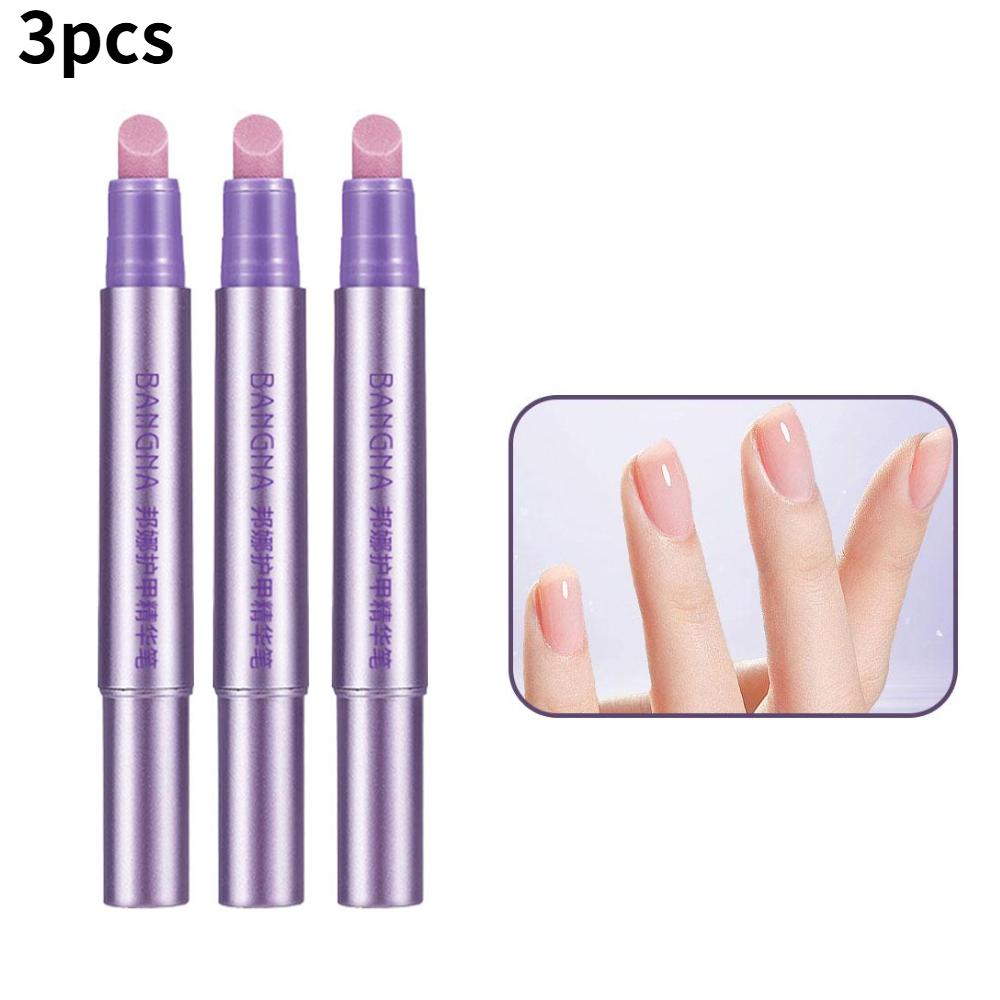 

1-5pcs 3 In 1 Essence Nail Cuticle Oil Pen, Moisturizing, Repair Dry Damage, Nail Cuticle Remover, Nail Care Manicure Tool