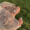 Anillo de Camelia con Pedrería Retro - Joyería de Moda para Mujer para el Dedo Índice con Forma de Flor de Rosa