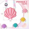 Water-proof Silicone Shell Bags Soft Seashell Crossbody Pouch Zipper Shoulder Bag  Travel