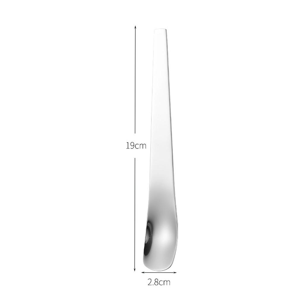 Thickened Handle Ice Cream Spoon Stainless Steel Yogurt Spoon Dessert Spoon Coffee Mixing