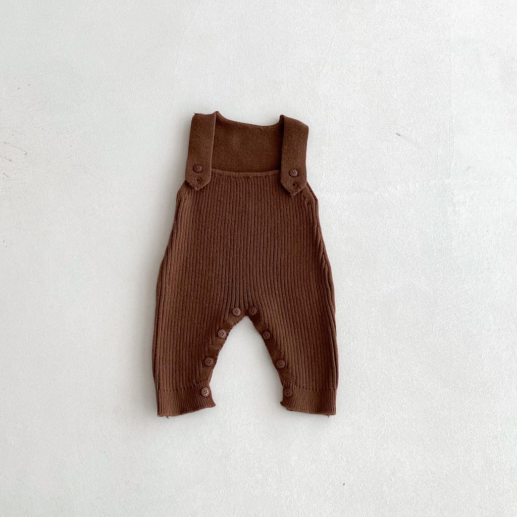 Baby Suits Autumn Knitted Versatile Overalls Boys Girls Woolen Long Pants  Infants Toddlers
