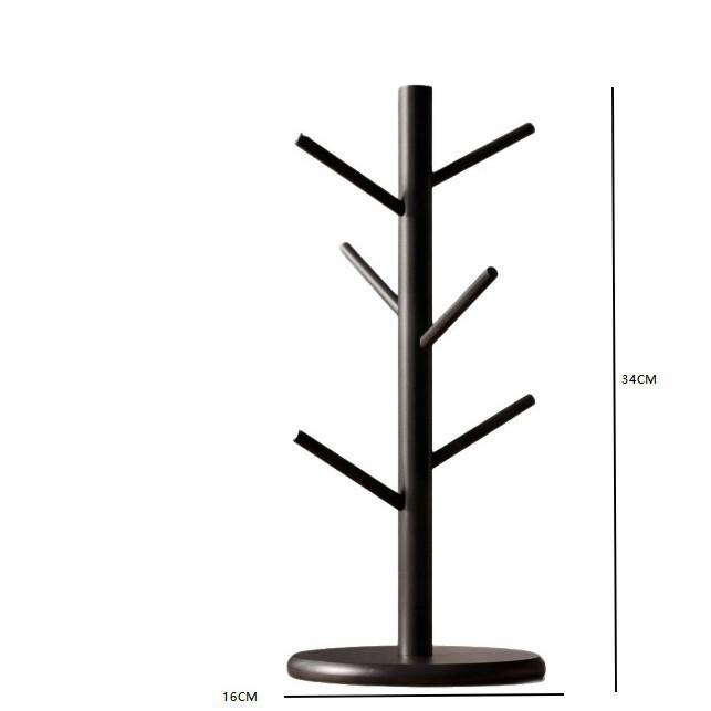 Bamboo Tree-Shape Mug Rack for Kitchen and Living Room