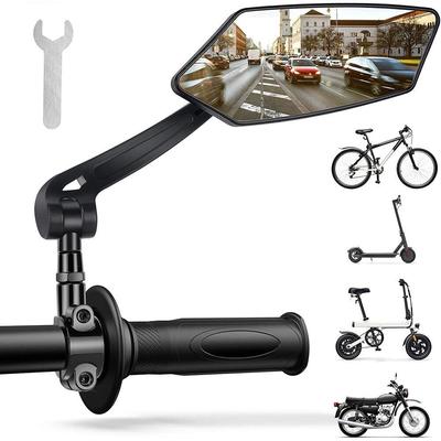 Wide Angle HD 360° Rotatable Bike Mirror Foldable Accessories Motorcycle Rearview Mirror Rotate Reflector Bicycle Mirrors