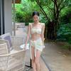 High-End Sexy Three-Piece Split Skirt Swimsuit – Casual Vacation Fragrance Style Women's Bikini