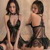 W188 Sexy Sexy Dress [YY&YY] Lingerie, Lingerie, Adult, Cute, Babydoll, Camisole, Loungewear, Negligee, Pajamas, Roomwear, One-piece (F Size, Black)