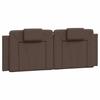 VidaXL Coussin de tête de lit marron 140 cm similicuir 374792