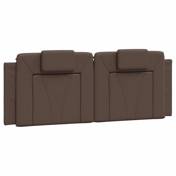 VidaXL Coussin de tête de lit marron 140 cm similicuir 374792