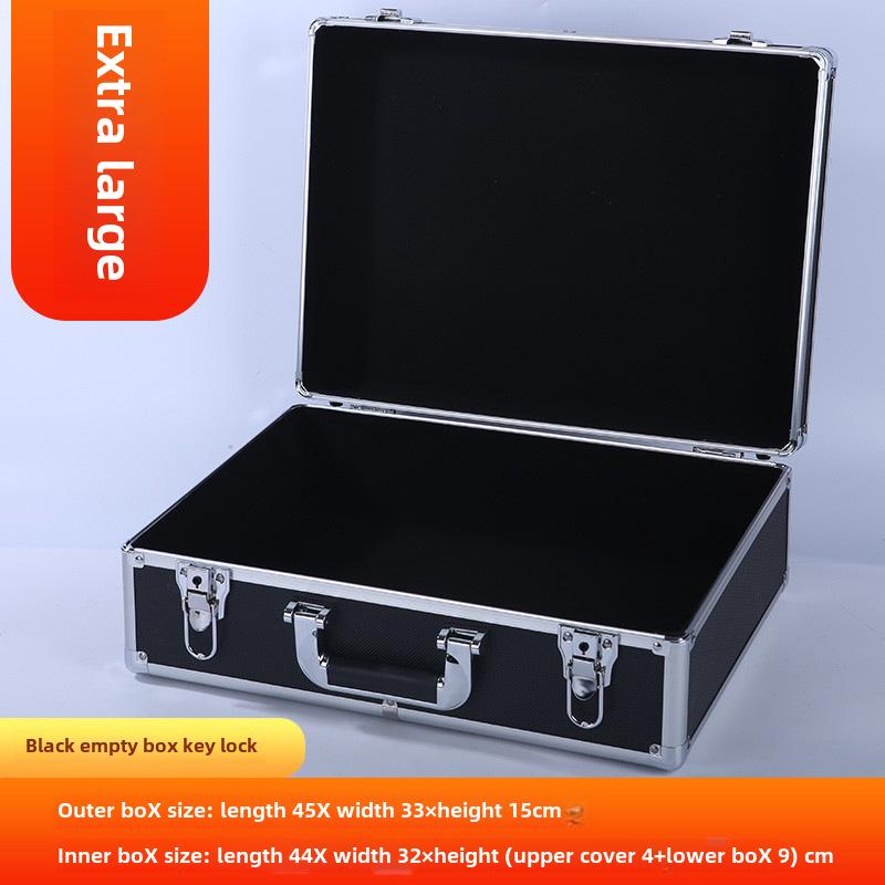 Cutie de scule portabilă din aliaj de aluminiu cu încuietoare pentru depozitarea feroneriei, documentelor și numerarului