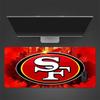 San Francisco 49ers Mouse Pad, Large Gaming Desk Mat, Non-slip XXL Mousepad for Laptop & Tablet, Mini PC Playmat with Stitched Edges