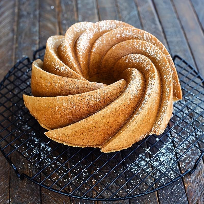 Large Spiral Shape Silicone Cake Pan moule silicone Bakeware Mold baking Tools Cyclone Shape Cake Mould
