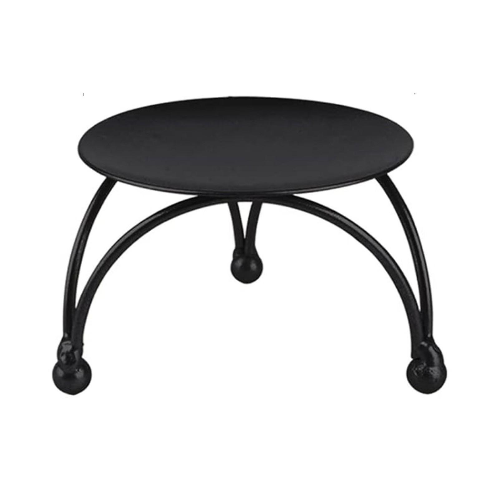 

7x4.5см Подсвечник Черный/Золотой Металл Устойчивый к ржавчине чёрный