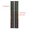 Weight Stack Labels 4.5Kg To 150Kg Black Background White Number Weight Stickers For Fitness Equipment Gym Strength Training