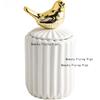 1pc Ceramic Toothpick Jar Cotton Swab Container Elk, Bird, Starfish Toothpick Jar Key Storage Box with Lid Household Goods