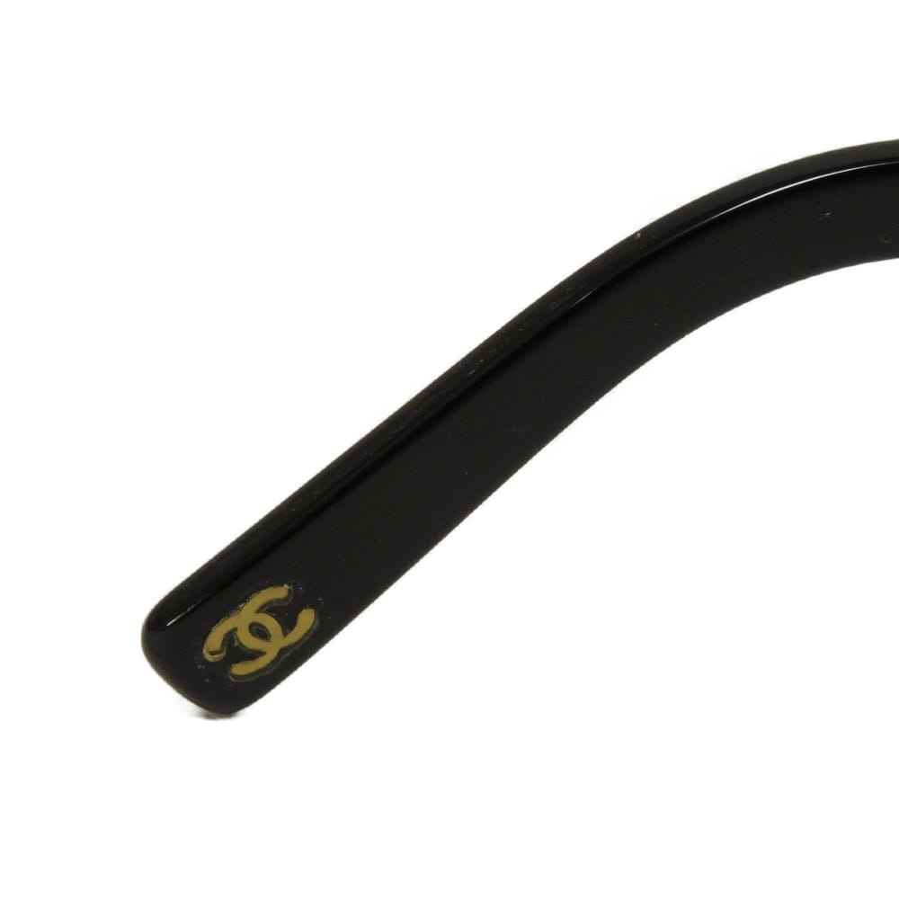 Used COCO Mark Pearl Square Shape Eyewear 5132HA c.501/3C 7968 Logo CC Mark Black Gradient 10097 Women's from Japan