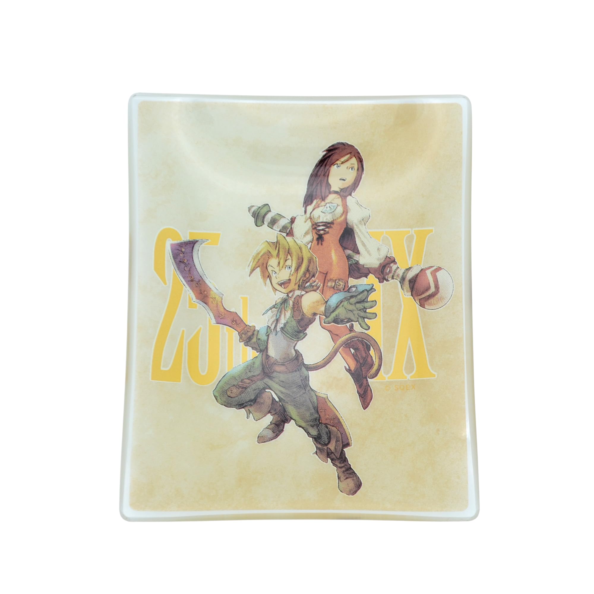 Final Fantasy IX 25th Anniversary Glass Plate: Zidane & Garnet