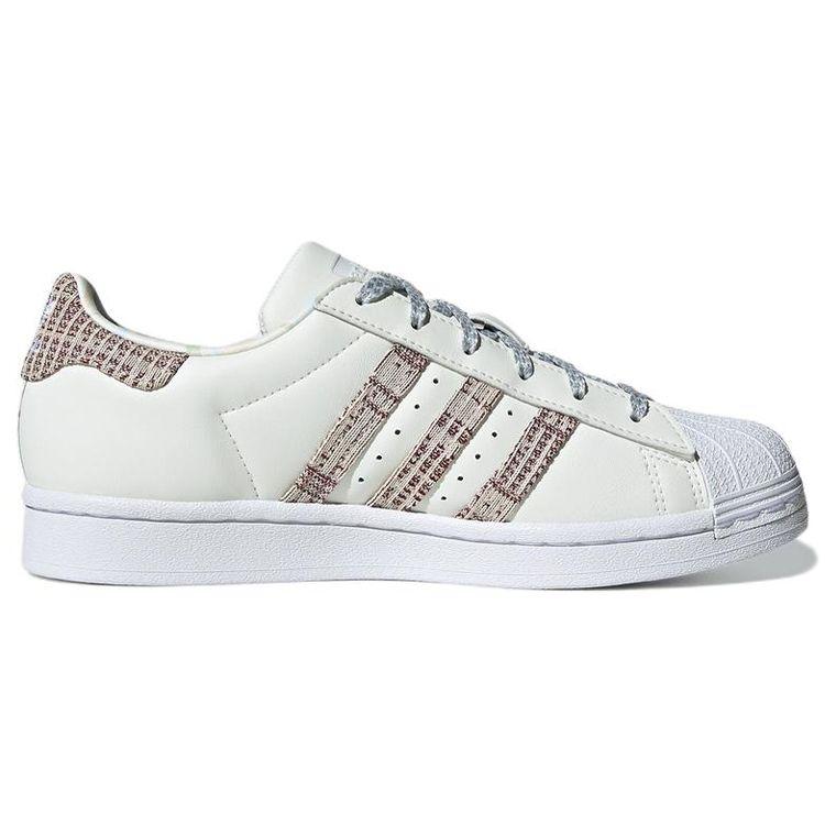 Adidas Superstar Plaid White Women Sneakers White-Tint Legend-Ink Lebume GX2180