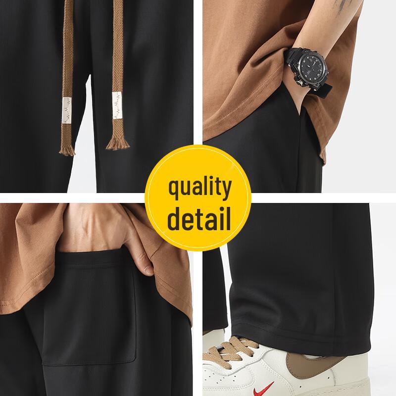 MIIOW Men's Loose-Fit Straight-Leg Casual Sport Pants