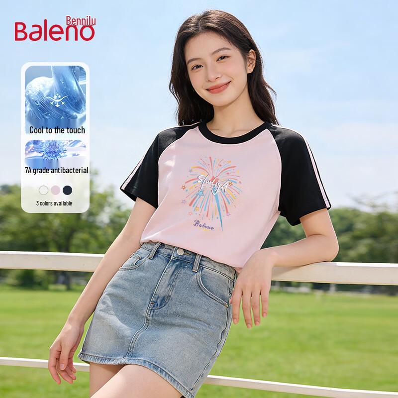 Baleno Women s Loose Fit Raglan Sleeve Graphic Tee M