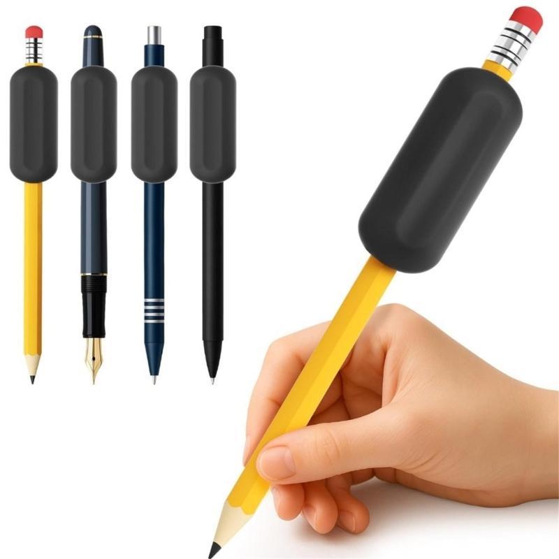 1/4 Stück Gewichteter Silikon Stiftgriff Ergonomischer Stifthalter Griff Schreibhilfe Griff Bleistifthalter Griff Für Kleinkind Schüler