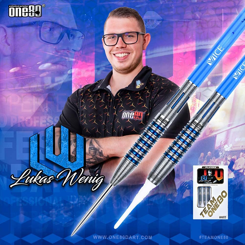 One80 Lukas Wenig 2BA 20g Darts Model of Lukas Wenig Darts Set,