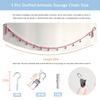 Cotton hanging storage chain, for storing plush animals. Each Bohemian-style display chain is equipped with 20 metal clips, suit