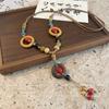 Long fringed necklace women's retro Zen niche sweater chain versatile Yunnan accessories