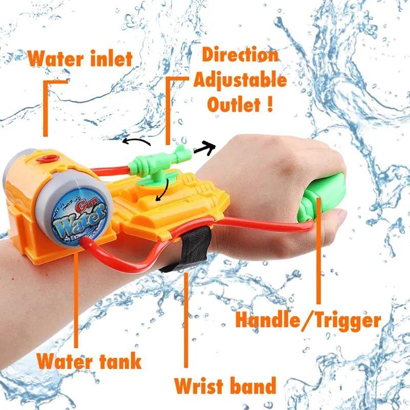 Wrist Squirt Water Guns Toy For Fighting Game In Swimming Pool Beach Outdoor Summer Water Guns For Boy And Girl Ages 3 Years+