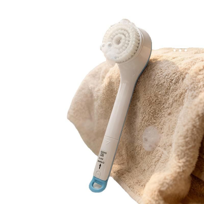 Long-Handled Electric Exfoliating Bath Brush - Automatic Back Scrubber for Removing Dirt & Dead Skin