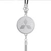 Car Interior Metal Emblem Rearview Mirror Hanging Pendant Cover for Mitsubishi Pajero Sport ASX Lancer L200 Attrage Xpander EVO