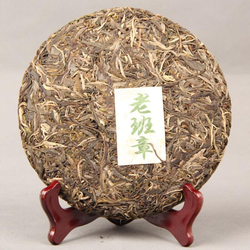 357g Natural Ancient Tree Pu'er Tea Cake Health Benefits Green Tealaobanzhang
