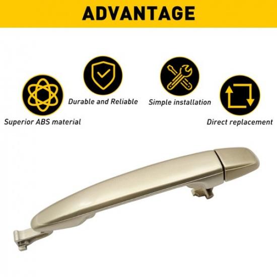 For 04-10 Toyota Sienna Desert Sand Mica Rear Outside Door Handle RH Left EXV