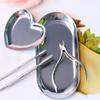 Oval Jewelry Tray Mirror Reflection Vacuum Plating Oval Decorative Tray Glossy   Oval Nail Storage Tray for Jewelry