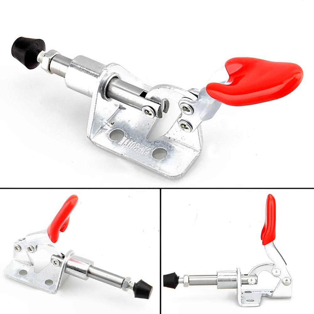 1/2PCS GH-301AM Quick Release Toggle Clamp 45KG 99Lbs Clamping Force Push-pull Clamps Plunger Stroke Hand Tool Vertical Type