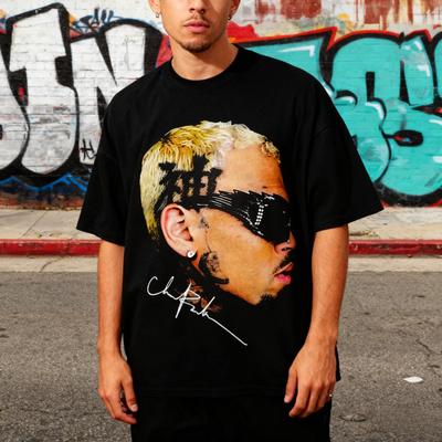 Chris Brown Breezy Bowl XX Concert Tour Cotton T Shirts Vintage Hip Hop Gothic T Shirt Mens Oversized Cotton Tshirt Streetwear
